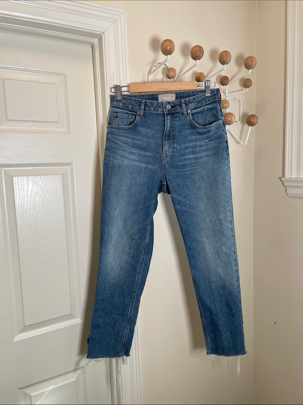 Everlane Curvy Cheeky Jean High Rise Cropped Denim Jeans - Blue - 29